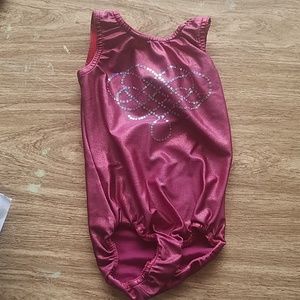 Gymnastics leotard with shorts